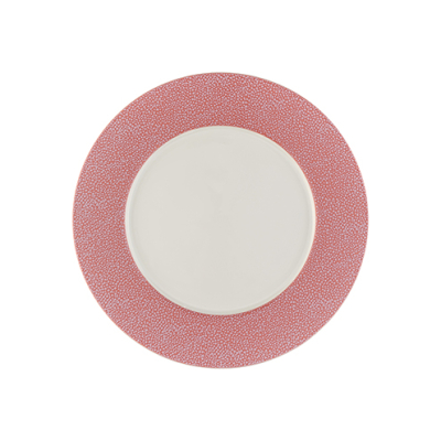 ARTIS PURITY PEARLS PLATE 29CM RIMMED PINK BAUSCHER X6