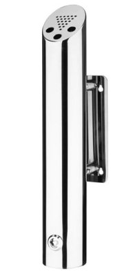 LERO CYLINDER WALL MOUNTED ASHTRAY 4640X75MM S/STEEL