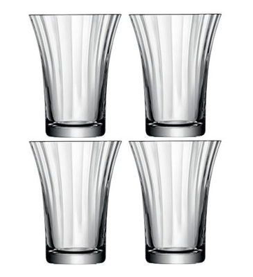 LSA AURELIA TUMBLER CLEAR OPTIC 340ML 4X3 *CLEARANCE*