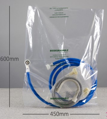 CLEAR BIODEGRADABLE BAG 18X24" x300