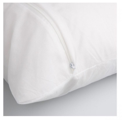 PILLOW PROTECTOR WITH ZIP, WATER REPELLENT