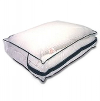 PILLOW STORAGE BAG CLEAR PVC 60x44x13.5CM WITH HANDLES