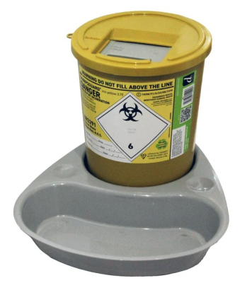 DANIELS POUDS SHARPS BIN TRAY 2.5