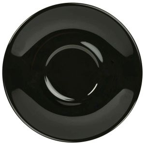 GENWARE PORCELAIN BLACK SAUCER 4.8Inch