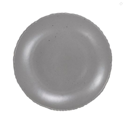 ARTISAN PEBBLE EROSION PLATE 27CM OX GREY