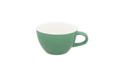 SUPERWHITE BOWL SHAPE CUP GREEN 340ML/12OZ