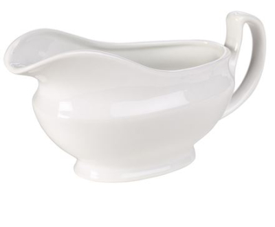 GENWARE PORCELAIN SAUCE BOAT 40CL/ 14OZ
