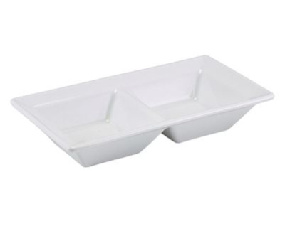 GENWARE PORCELAIN DOUBLE DISH 15 X 8CM/ 6 X 3Inch