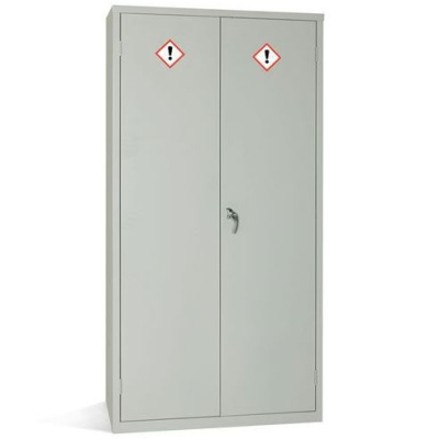 GREY COSHH CABINET WITH 3 SHELVES 1830X915X457MM A350627