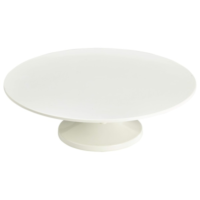 GENWARE WHITE MELAMINE CAKE STAND 13Inch