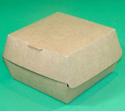 Kraft CLAMSHELL Hot Food BOX 135/115 X 125/105 X 75MM