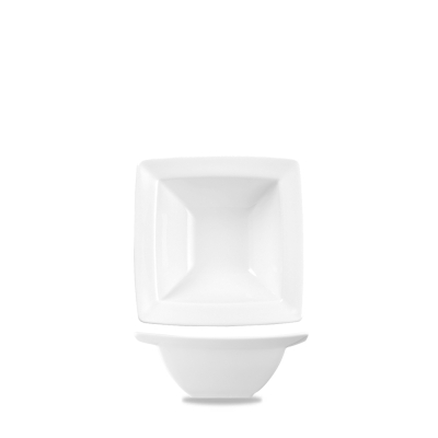 CHURCHILL ALCHEMY FINE CHINA WHITE ENERGY SQUARE BOWL 2.1OZ