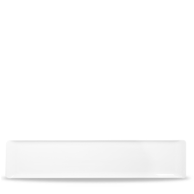 CHURCHILL ALCHEMY FINE CHINA WHITE BALANCE RECTANGULAR BUFFET TRAY 18.1X3.9Inch