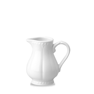 CHURCHILL SUPER VITRIFIED BUCKINGHAM WHITE JUG/CREAMER 9.9OZ