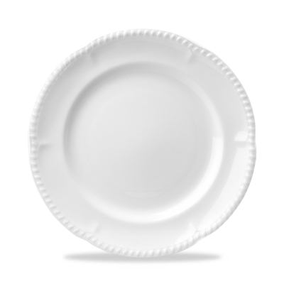 CHURCHILL SUPER VITRIFIED BUCKINGHAM WHITE PLATE 10Inch