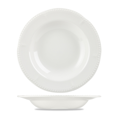 CHURCHILL SUPER VITRIFIED BUCKINGHAM WHITE PASTA BOWL 22OZ