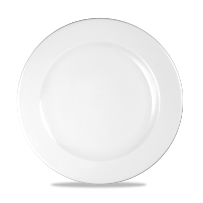 CHURCHILL SUPER VITRIFIED WHITE PROFILE PLATE 10.3Inch
