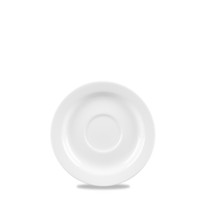 CHURCHILL SUPER VITRIFIED WHITE PROFILE SAUCER 5Inch