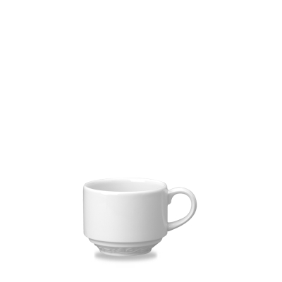 CHURCHILL SUPER VITRIFIED CHATEAU WHITE TEA CUP 7OZ