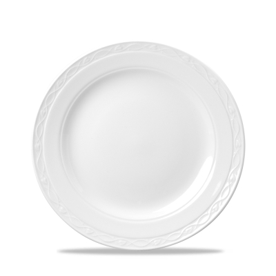 CHURCHILL SUPER VITRIFIED CHATEAU WHITE PLATE 9Inch