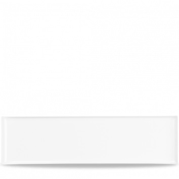 CHURCHILL MELAMINE BUFFET TRAY RECTANGULAR WHITE 22X6'' X4
