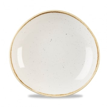 CHURCHILL SUPER VITRIFIED STONECAST BARLEY WHITE ROUND BOWL 38.7OZ