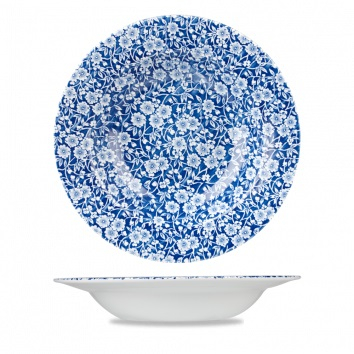 CHURCHILL SUPER VITRIFIED VINTAGE PRINTS PRAGUE VICTORIA CALICO RIMMED BOWL 17.6OZ