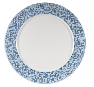 CHURCHILL SUPER VITRIFIED ISLA OCEAN BLUE PLATE 12Inch