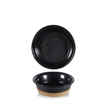 CHURCHILL ART DE CUISINE IGNEOUS BLACK PIE DISH 19.3OZ