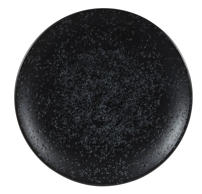 CHURCHILL ART DE CUISINE MENU SHADES CALDERA ASH BLACK COUPE PLATE 8Inch