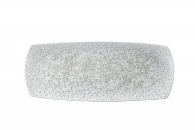 CHURCHILL ART DE CUISINE MENU SHADES CALDERA CHALK WHITE PLATE 14X5.6Inch