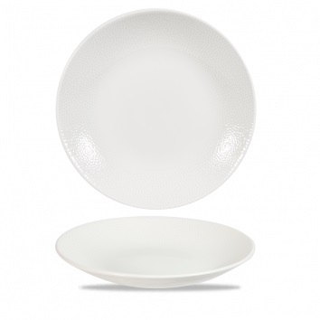 CHURCHILL SUPER VITRIFIED ISLA WHITE COUPE PLATE 11Inch
