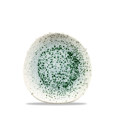 CHURCHILL SUPER VITRIFIED STUDIO PRINTS MINERAL GREEN ORGANIC PLATE 7.3Inch