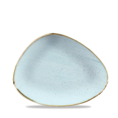 CHURCHILL SUPER VITRIFIED STONECAST DUCK EGG BLUE CHEF'S PLATE 10.4X8Inch