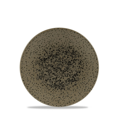 CHURCHILL ART DE CUISINE MENU SHADES CALDERA FLINT GREY COUPE PLATE 6.1Inch