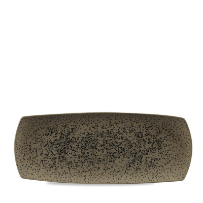 CHURCHILL ART DE CUISINE MENU SHADES CALDERA FLINT GREY PLATE 14X5.6Inch