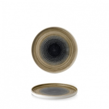CHURCHILL SUPER VITRIFIED STONECAST AQUEOUS BAYOU WALLED PLATE 8.3Inch