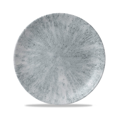 CHURCHILL SUPER VITRIFIED STUDIO PRINTS STONE PEARL GREY COUPE PLATE 8.5Inch