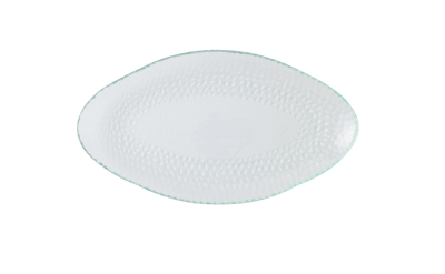 CHURCHILL ISLA GLASS CLEAR OVAL PLATTER 11 3/4X6 3/8Inch