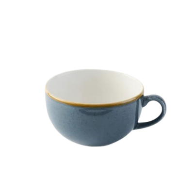 CHURCHILL STONECAST BLUEBERRY CAPPUCCINO CUP 8OZ SBBSCB201