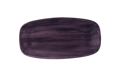 CHURCHILL STONECAST PATINA PURPLE CHEF OBLONG PLATE 13X7Inch