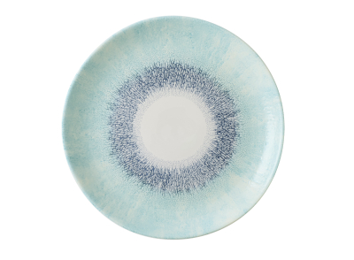 CHURCHILL STUDIO PRINTS FUSION BLUE EVOLVE COUPE PLATE 11.25Inch