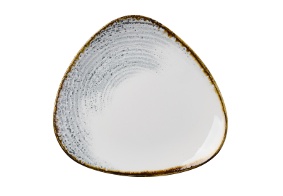 CHURCHILL HOMESPUN ACCENTS JASPER GREY LOTUS PLATE 9Inch