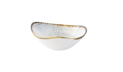 CHURCHILL HOMESPUN ACCENTS JASPER GREY LOTUS BOWL 7Inch