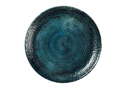 CHURCHILL HOMESPUN CHROMA BLUE EVOLVE COUPE PLATE 11.25Inch