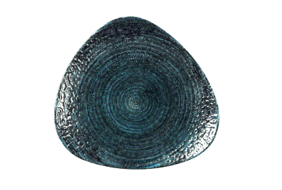 CHURCHILL HOMESPUN CHROMA BLUE LOTUS PLATE 10Inch