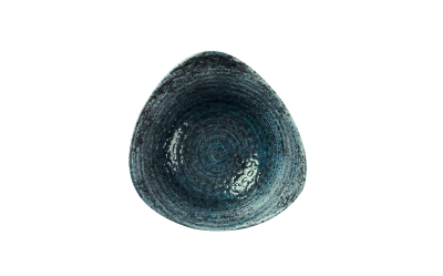 CHURCHILL HOMESPUN CHROMA BLUE LOTUS BOWL 7Inch