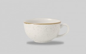CHURCHILL CAPPUCCINO CUP 9.9OZ BARLEY WHITE