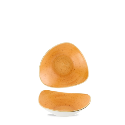 STONECAST TANGERINE TRIANGLE BOWL 9OZ