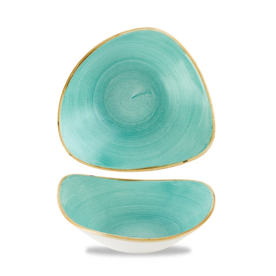 STONECAST MINT TRIANGLE BOWL 21OZ